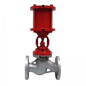 Stainless Steel Pneumatic Globe Valve with Flange Seal and High-Pressure Resistance