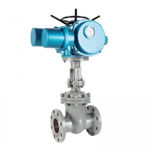 Smart integrated electric gate valve with flange connection
