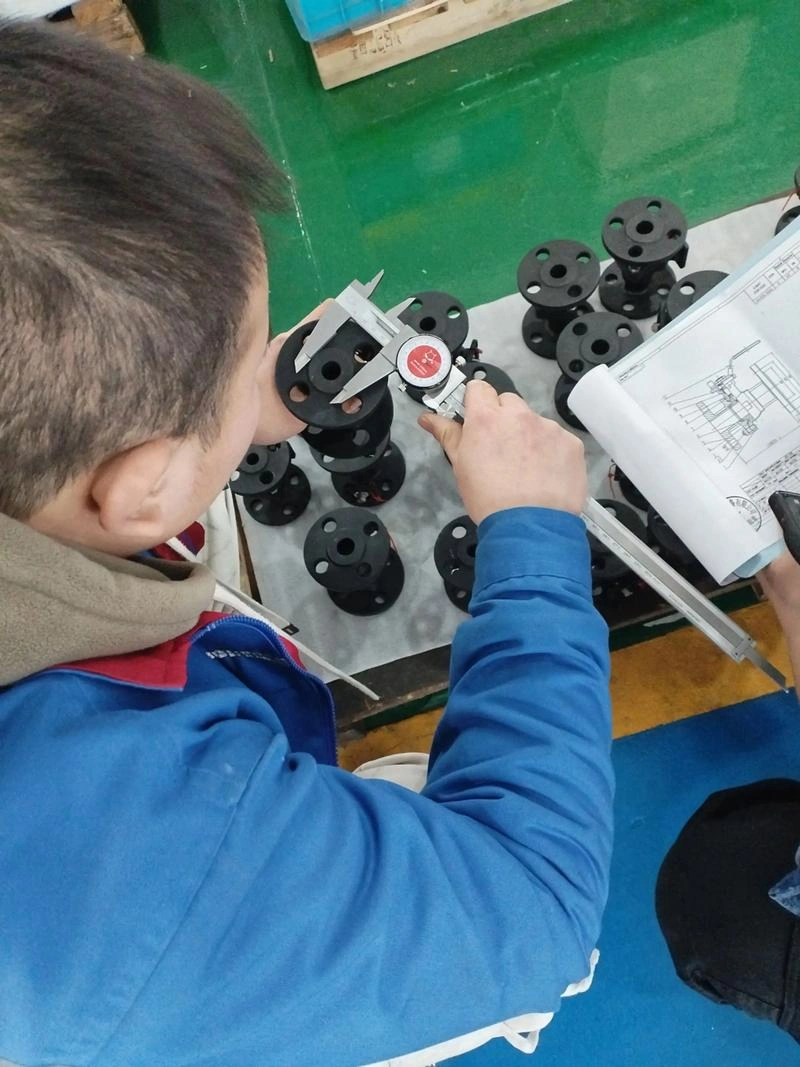 Electric ball valve quality inspection