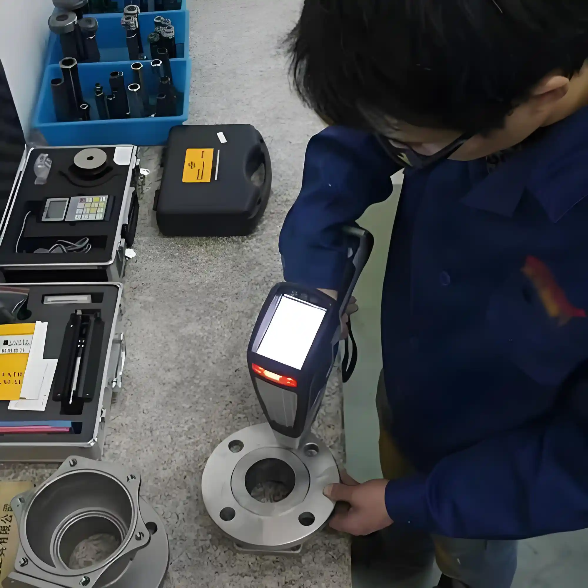 SS ball valve quality inspection