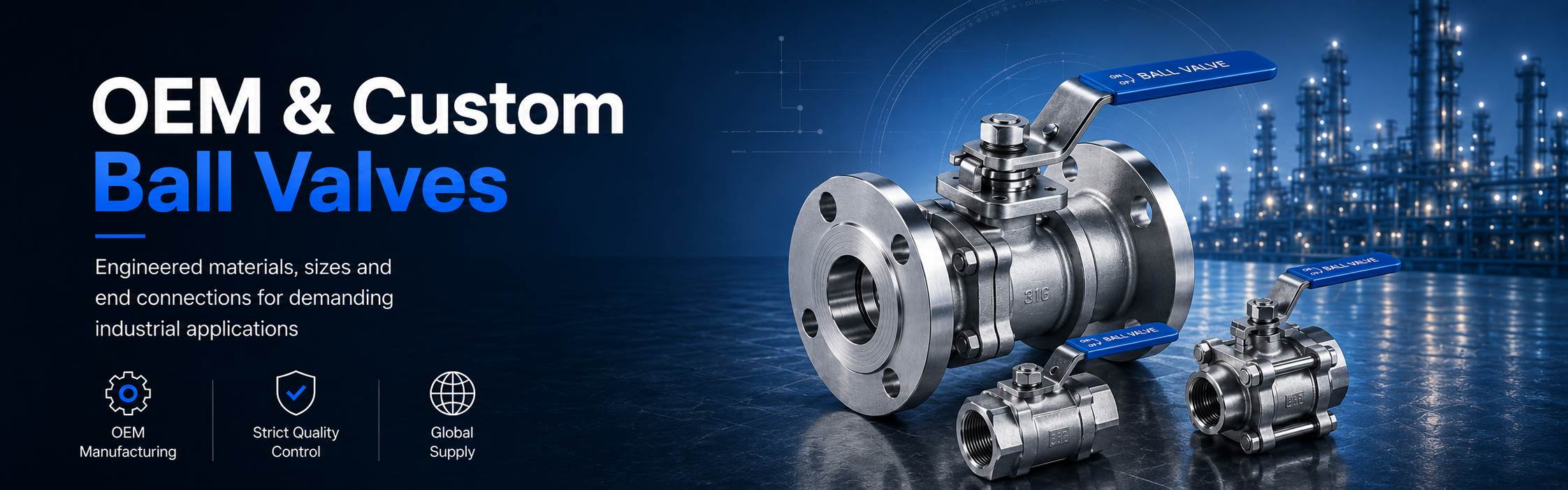 ball valve three piece