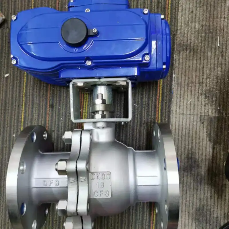 Motorized Ball Valve Stainless Steel SS304 SS316 Sanitary Corrosion Resistant Auto Valve