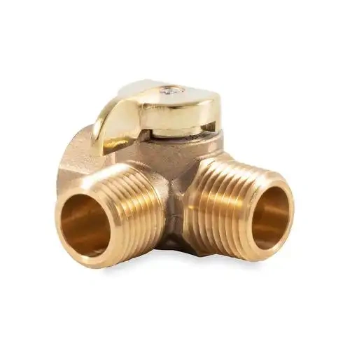 Brass Angle Ball Valve – 90° Shutoff with Fewer Joints & Lower Flow Resistance