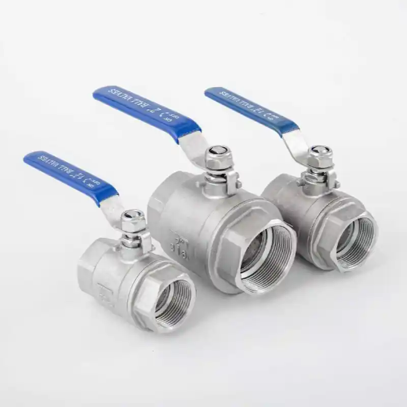 2 Piece Stainless Steel Threaded Ball Valve – NPT/BSPT Ends