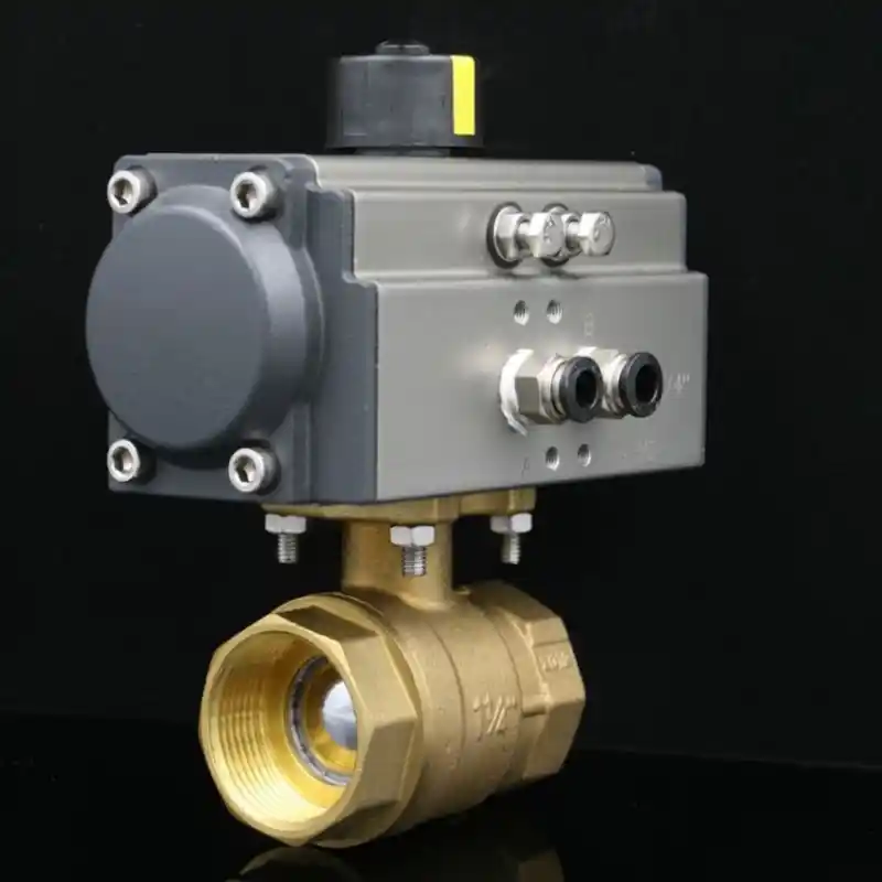 pneumatic brass ball valve