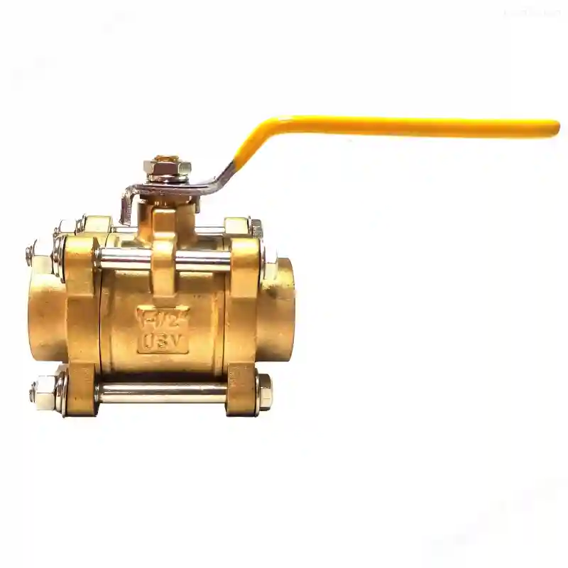 3 Piece Brass Ball Valve – In-Line Maintenance, Full Cavity Access