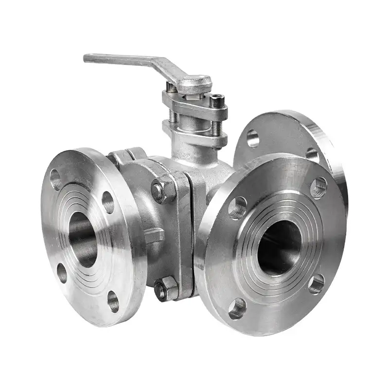 Stainless Steel Three Way Ball Valve – SS316 Sanitary L/T Port