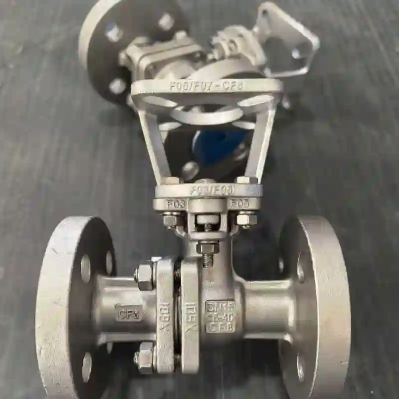 3 Inch Flanged Ball Valve Quick Quarter Turn Shut Off For Municipal Water Pipeline