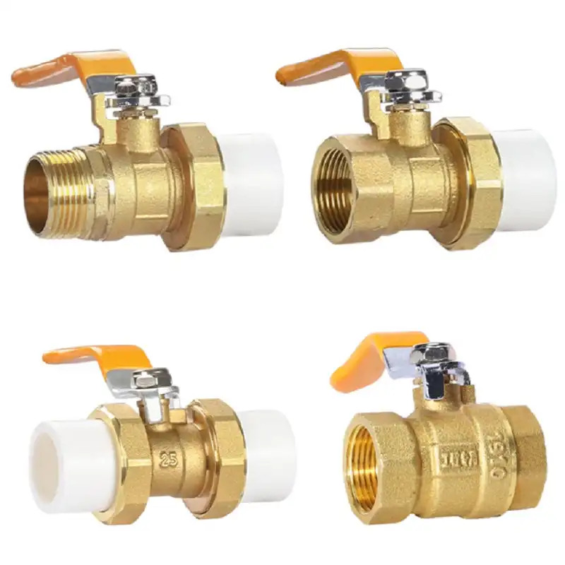 brass ball valve to pvc