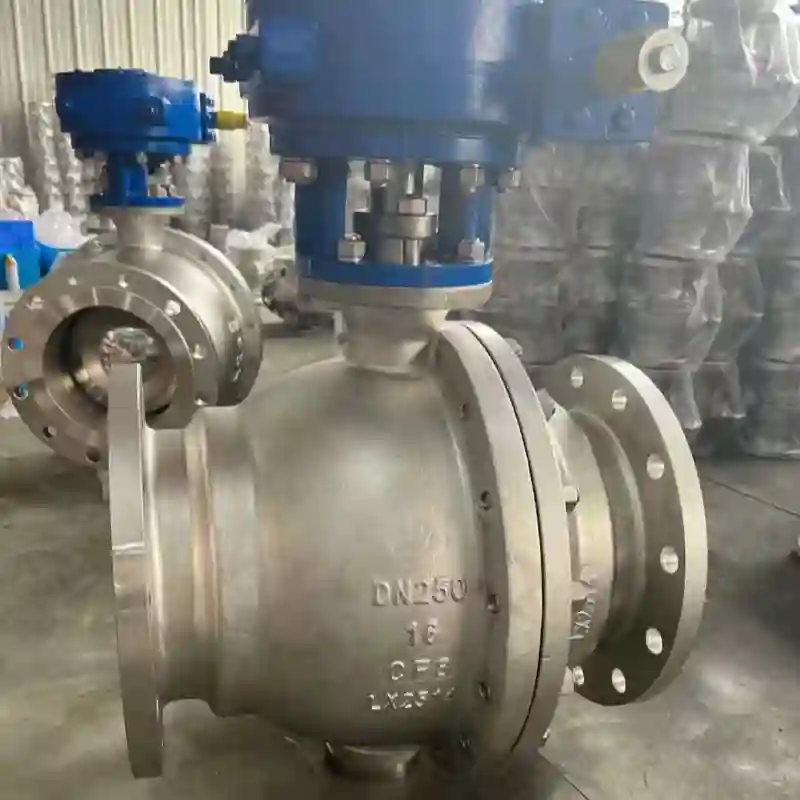 trunnion type ball valve
