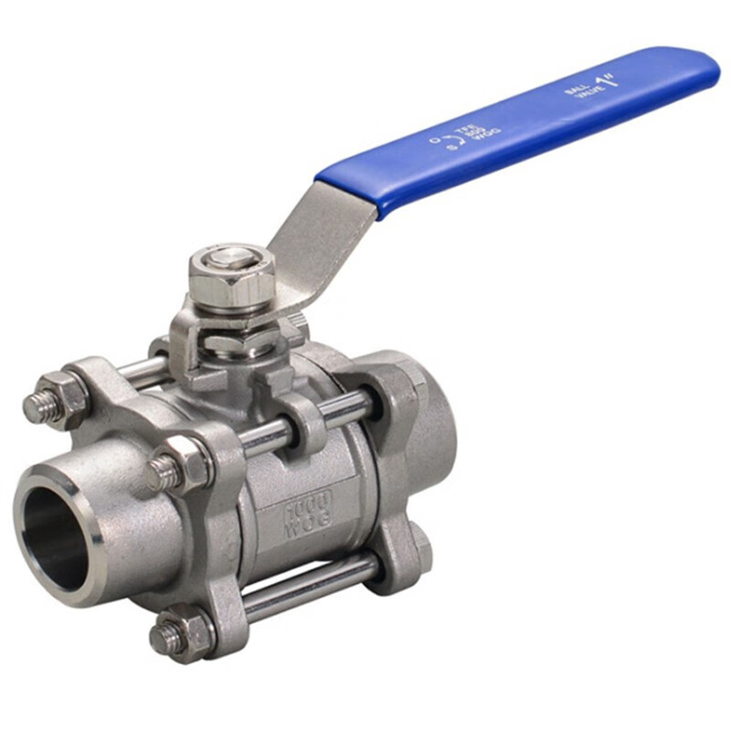 Metal 3 Piece Floating Ball Valve – Wear Resistant Carbide Coated