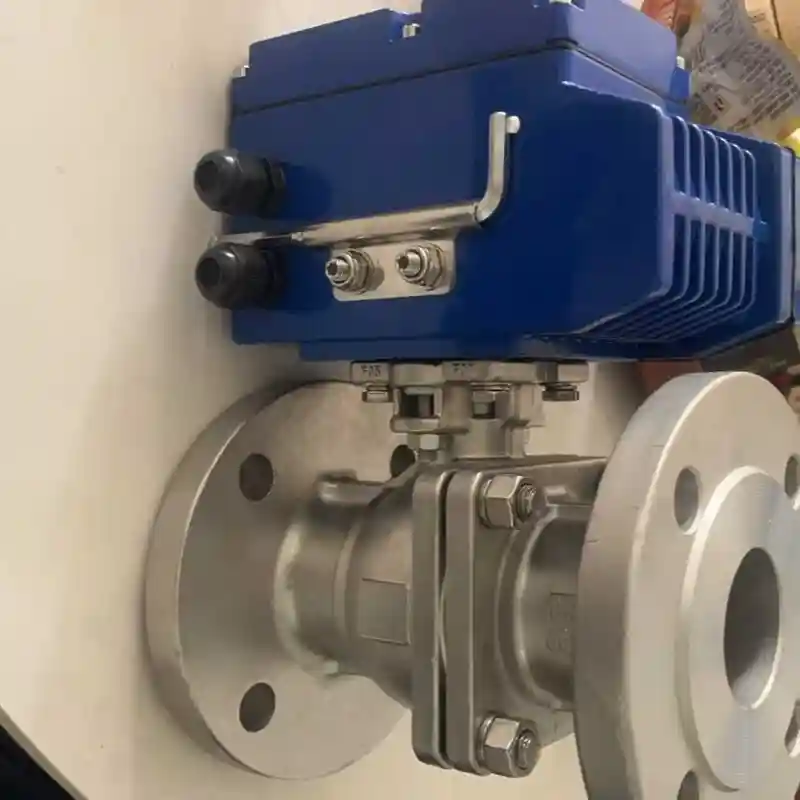 Normally Closed 1/4″ Motorized Ball Valve Auto Cut Off Low Flow Resistance