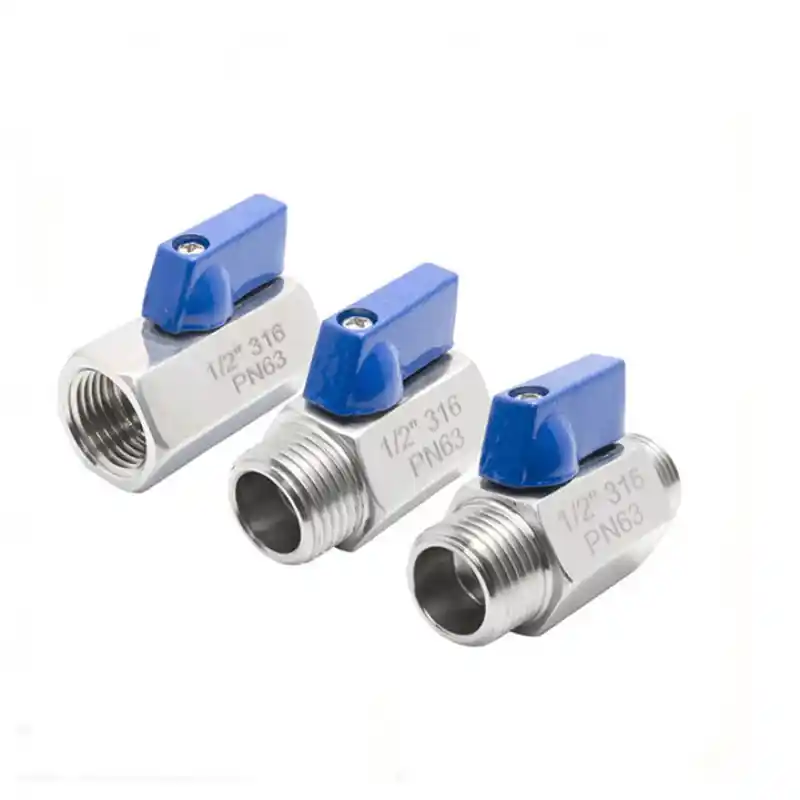 3/8″ Stainless Steel Ball Valve Mini NPT BSP Thread For Instrument & Pneumatic Line